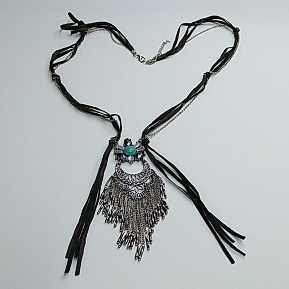 Southwestern Native‎ Turquoise Dreamcatcher Necklace